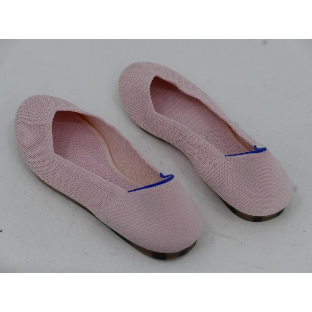 Rothy's Shoes Pink The Flat Knit Ballet Flats Slip On Comfort Womens Size 9.5